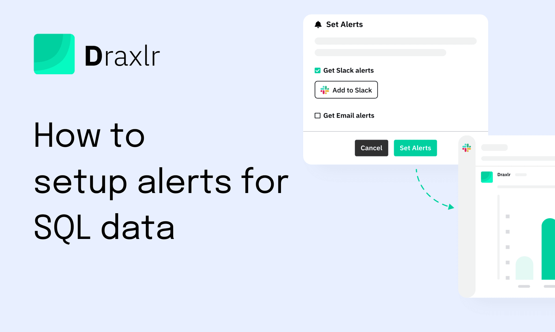 How to set up alerts for SQL data