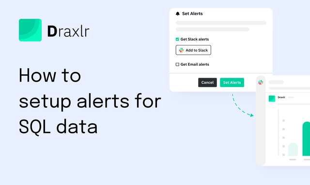 How to set up alerts for SQL data