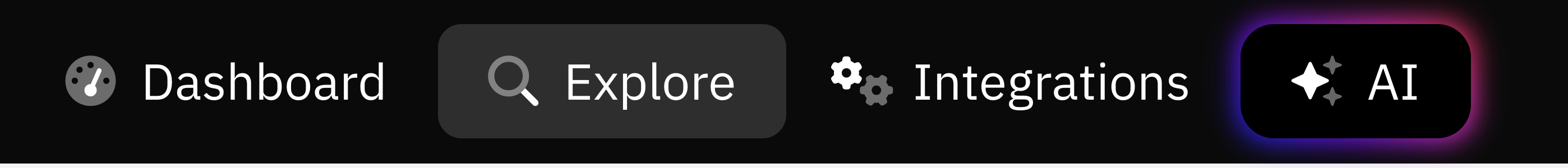 How to generate SQL query with AI - Navbar