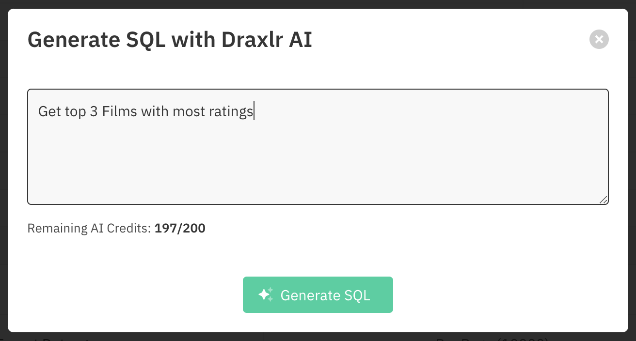 Supabase Data Visualization with Draxlr | Query Builder